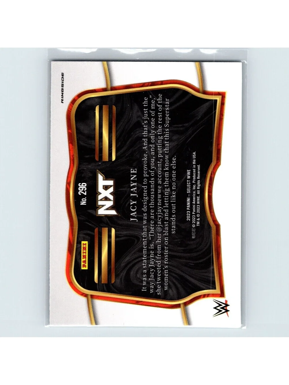2023 Panini Select WWE Jacy Jayne #296 NXT